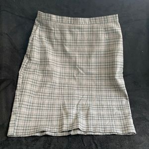 Plaid Pencil Skirt